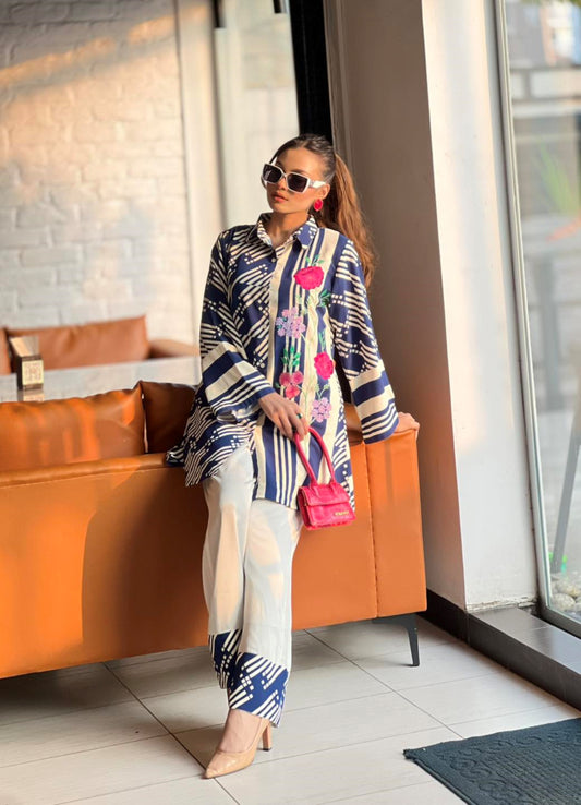 Bold Navy Chic Co-Ord