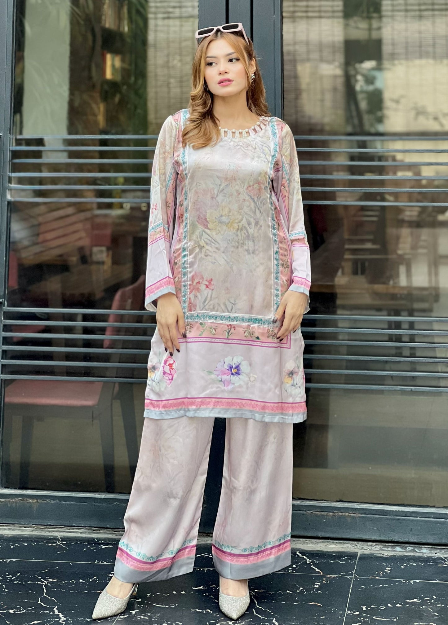 Blush Serenity Printed Co-ord Set