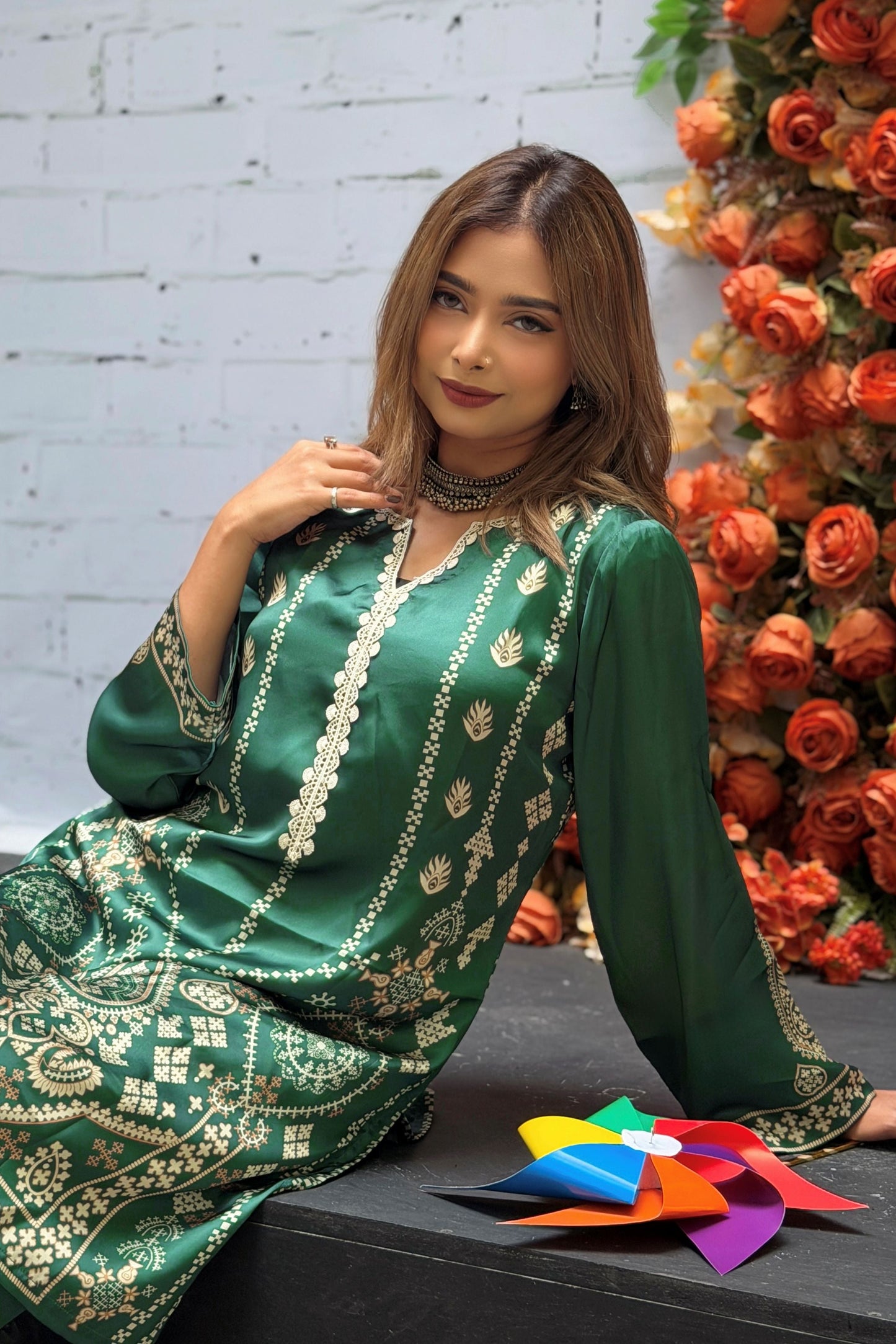 Emerald Gold Co-ord Set