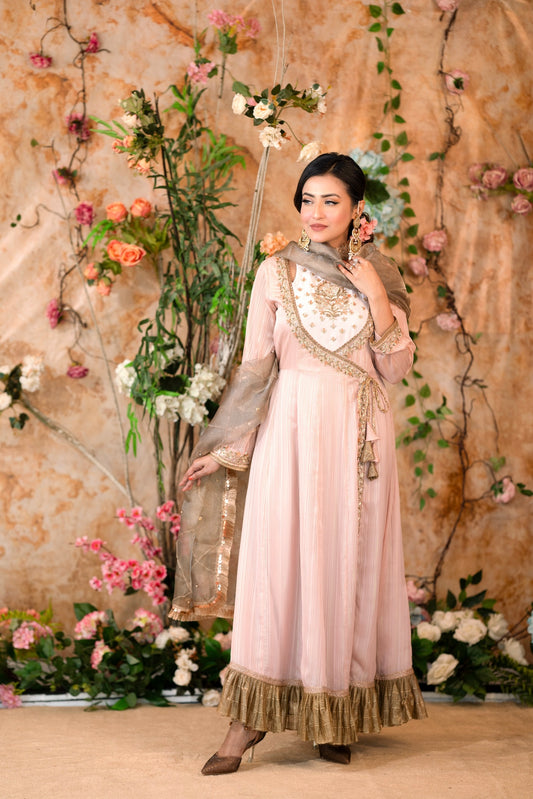 Blush Pink Anarkali Gown