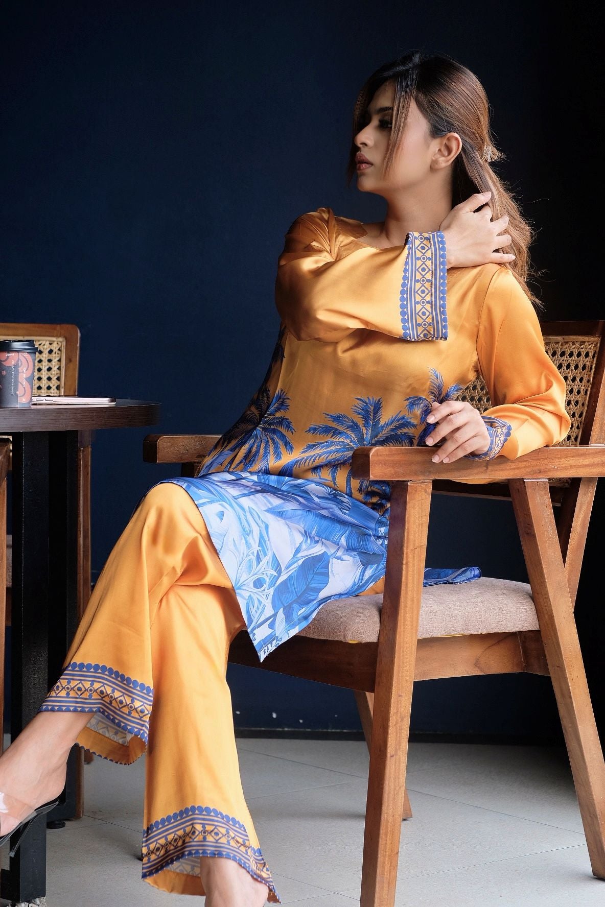 Golden Tropical Printed Co-ord