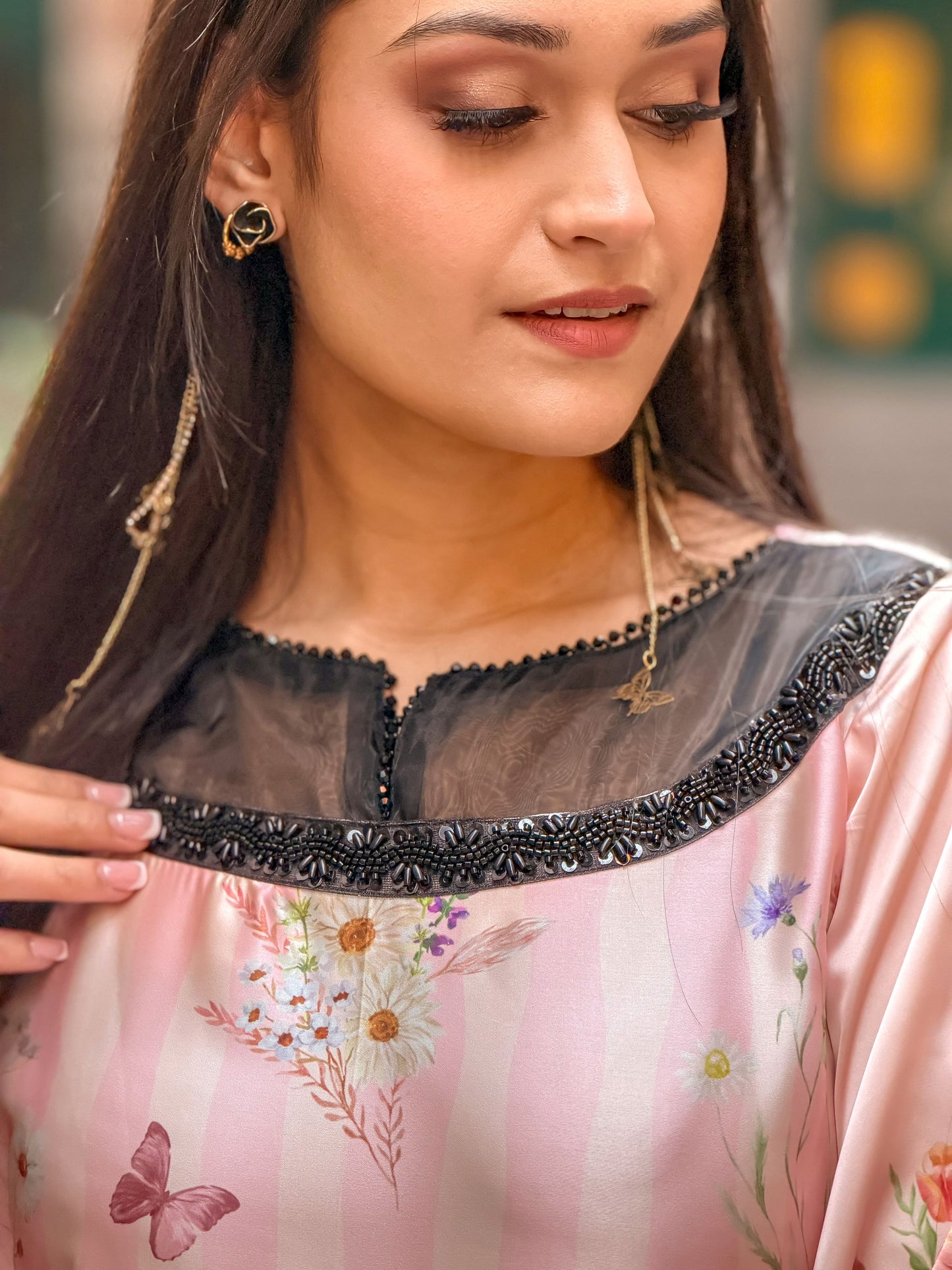 Blush Garden Grace Kameez And Pant Set