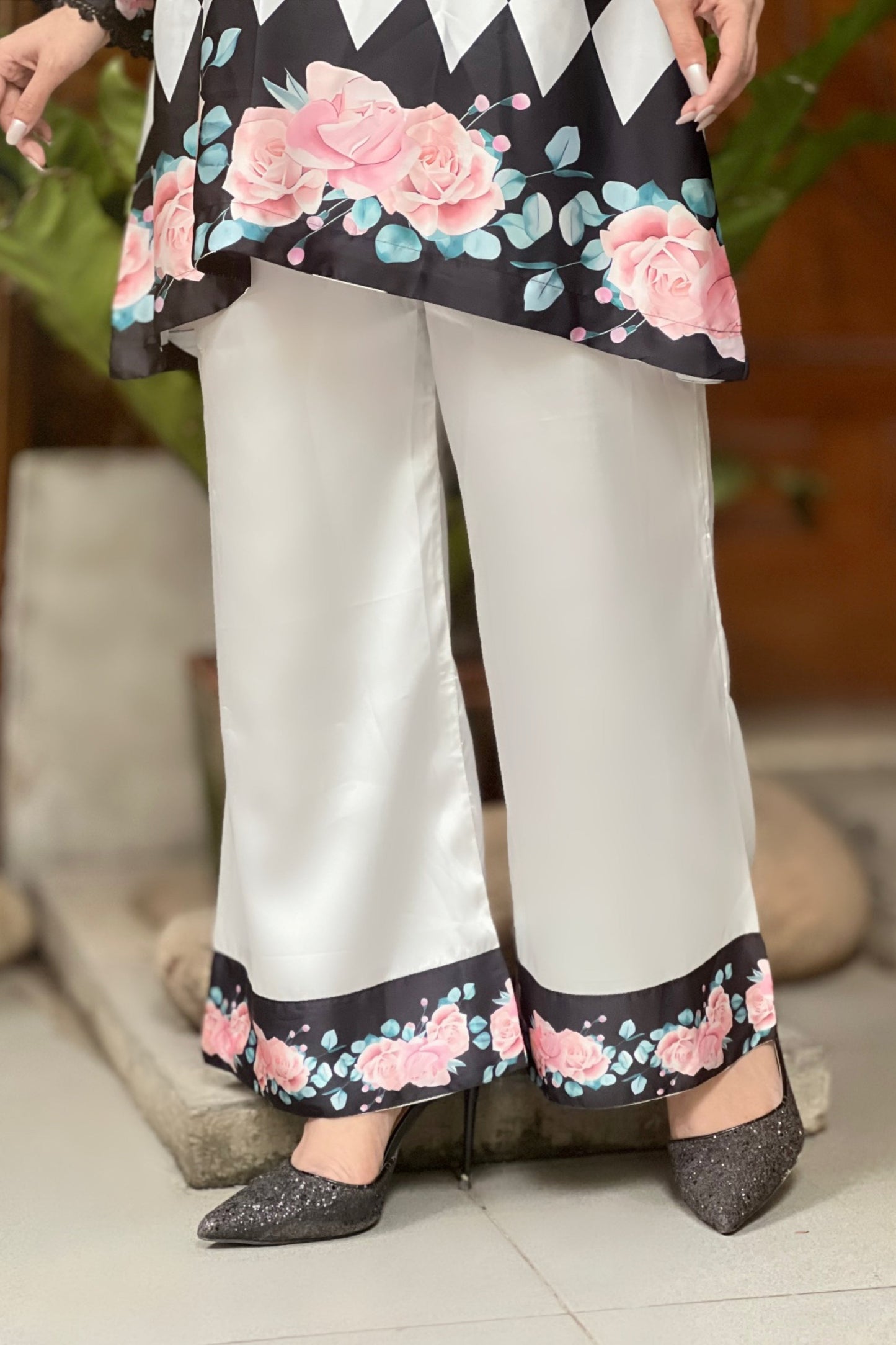 Chic Harlequin Floral Fusion Co-Ord