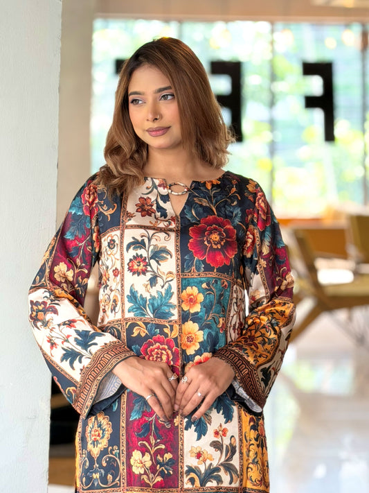 Multicolour Patchwork Floral Co-ord Set
