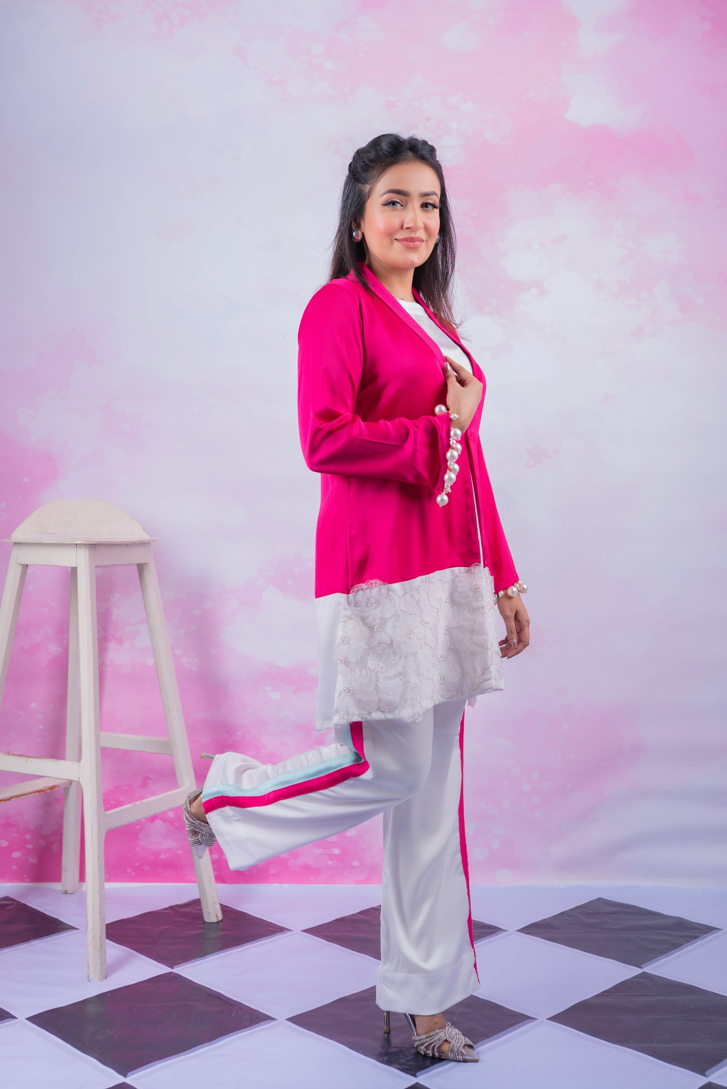Vibrant Pink Pearl Co-Ord