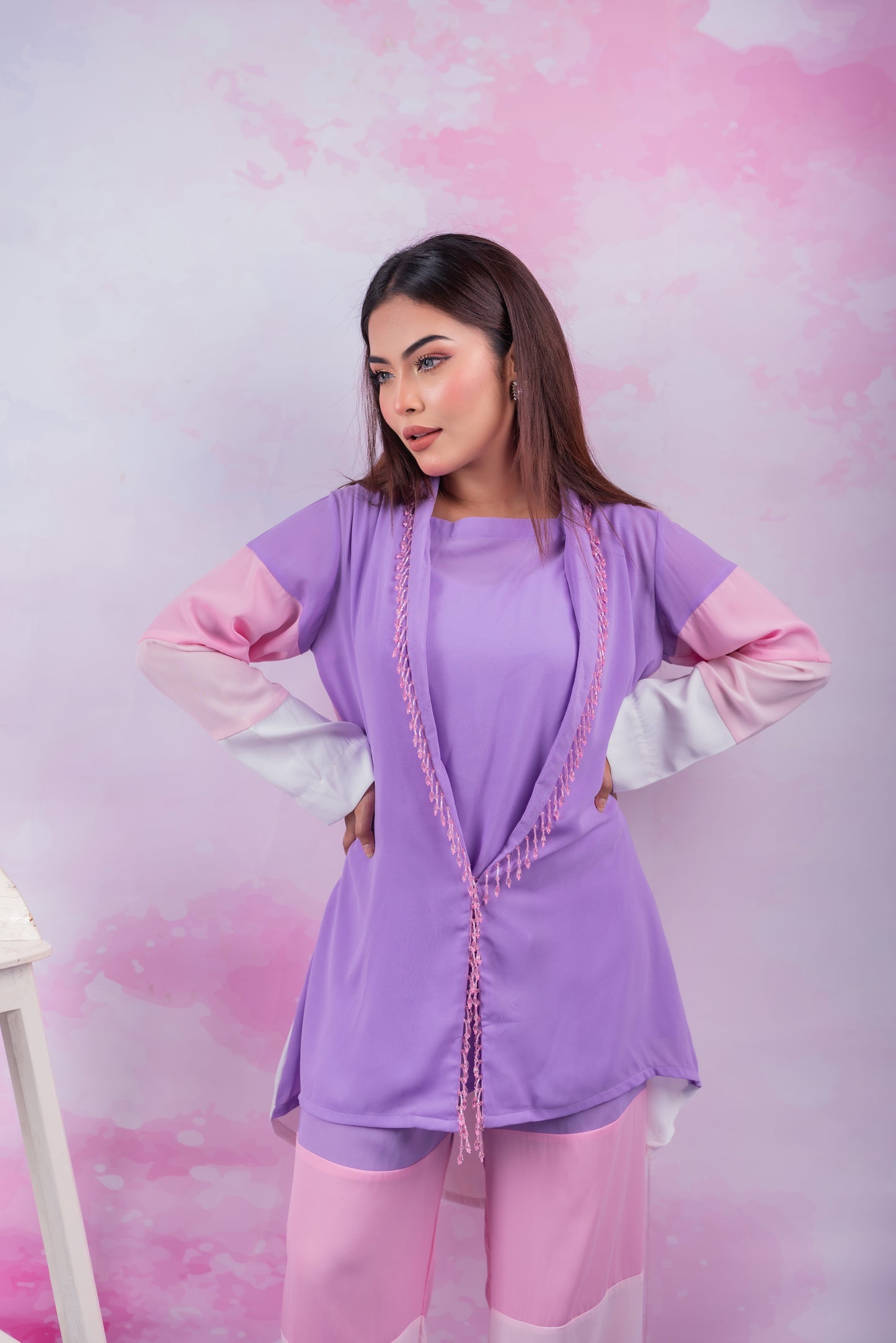 Lavender Pastel Block Co-Ord Set