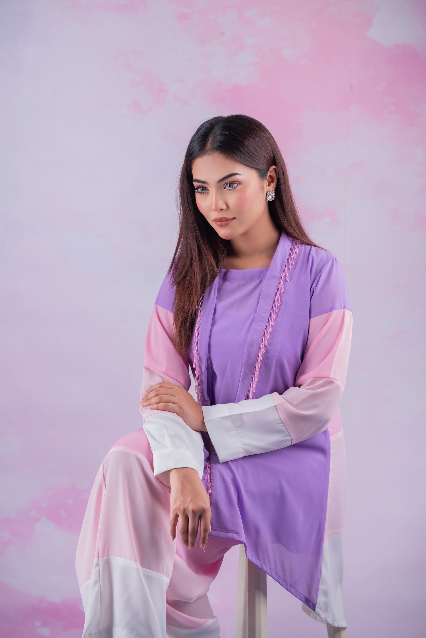 Lavender Pastel Block Co-Ord Set