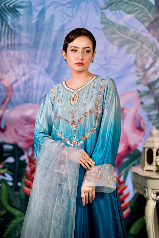Oceanic Elegance Kameez