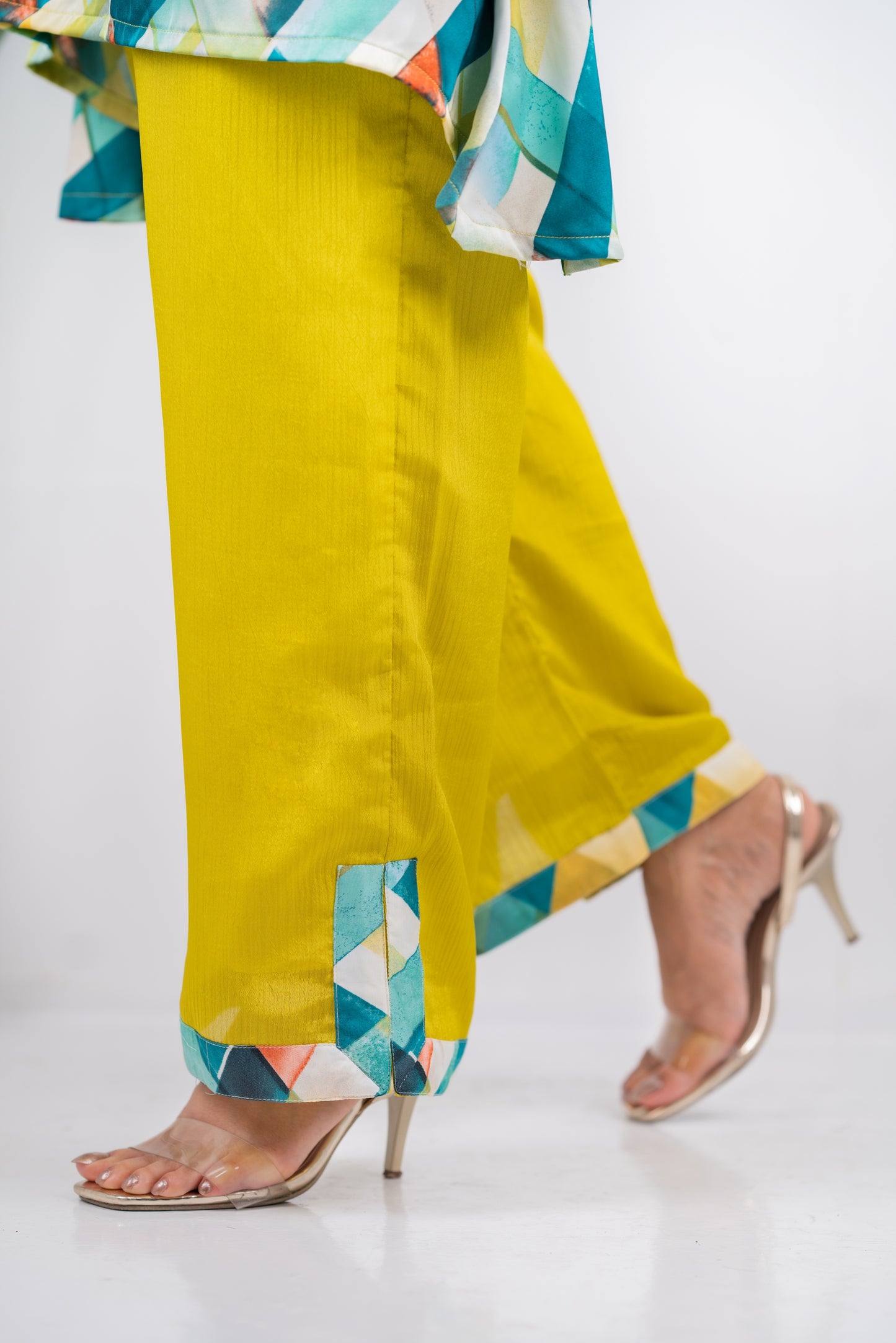 Geometric Yellow Co-Ord