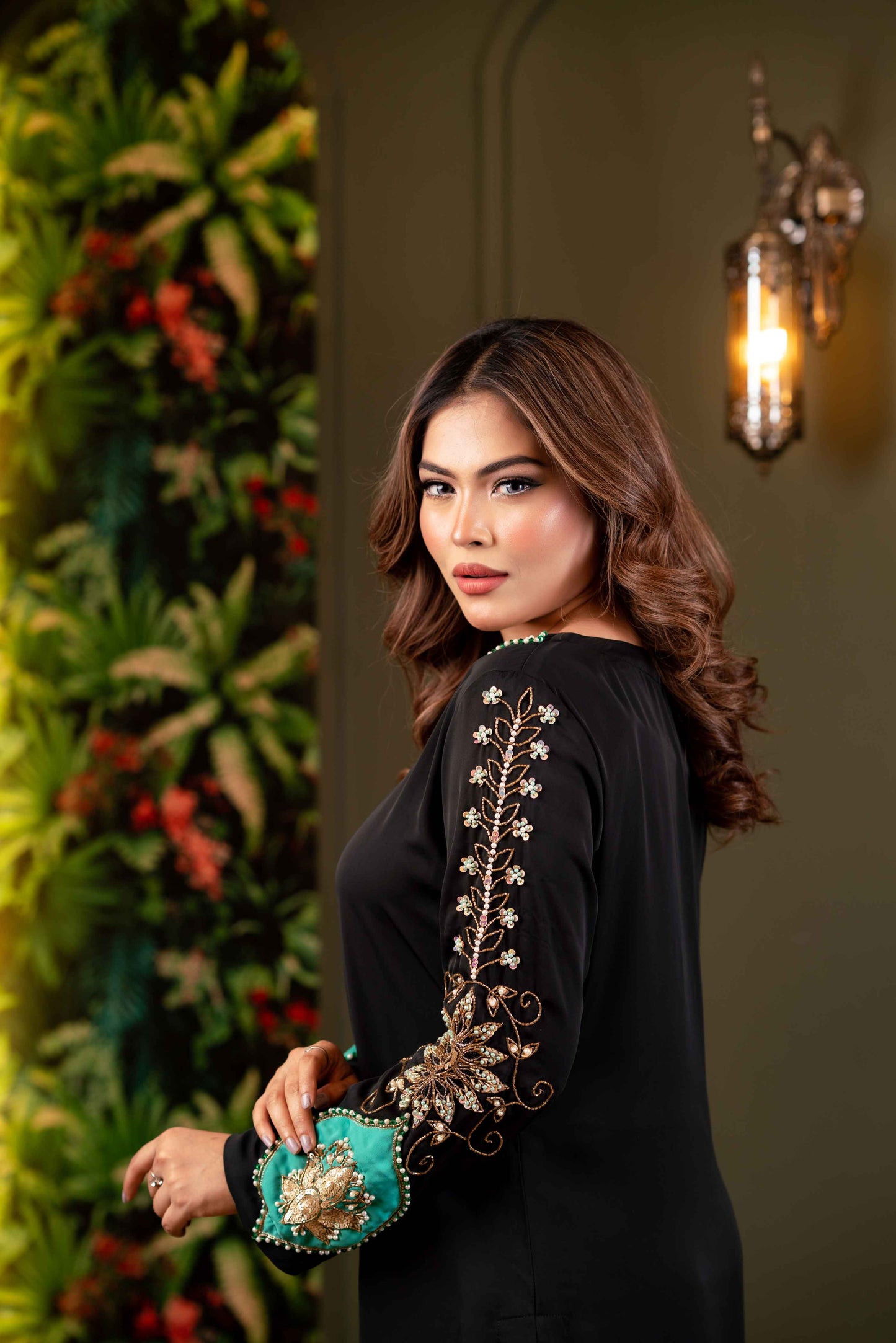 Midnight Regal Karchupi Co-Ord