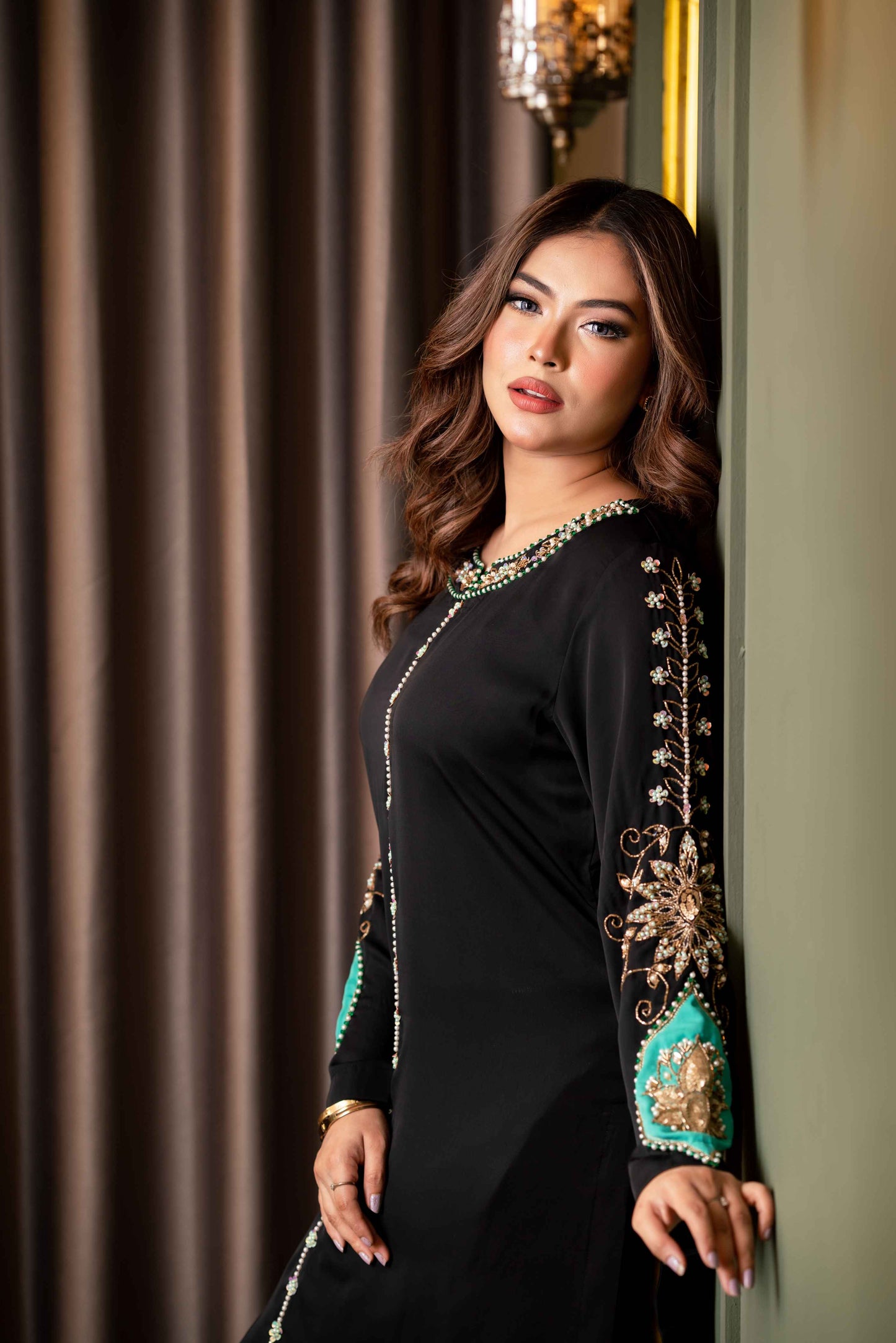 Midnight Regal Karchupi Co-Ord