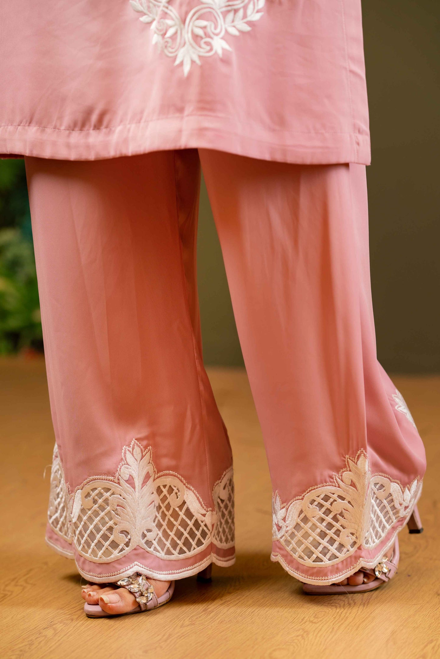 Rose Blush Embroidered Set