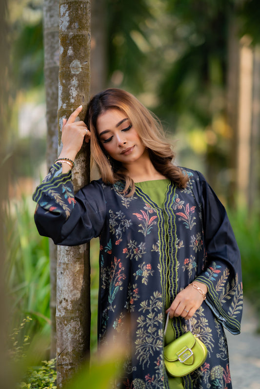 Midnight Garden Shrug Set