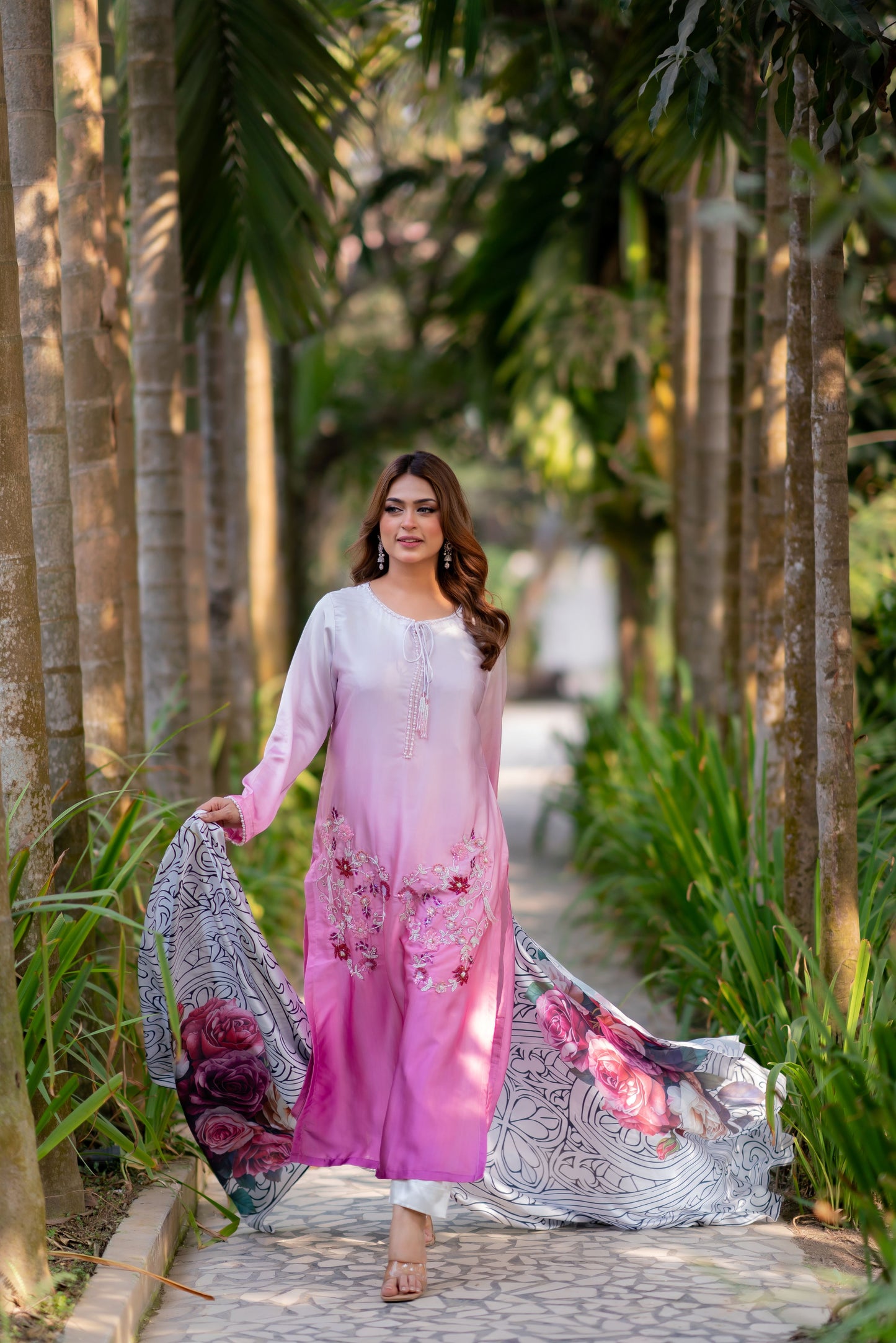Blush Bloom Ombre Three Piece Set
