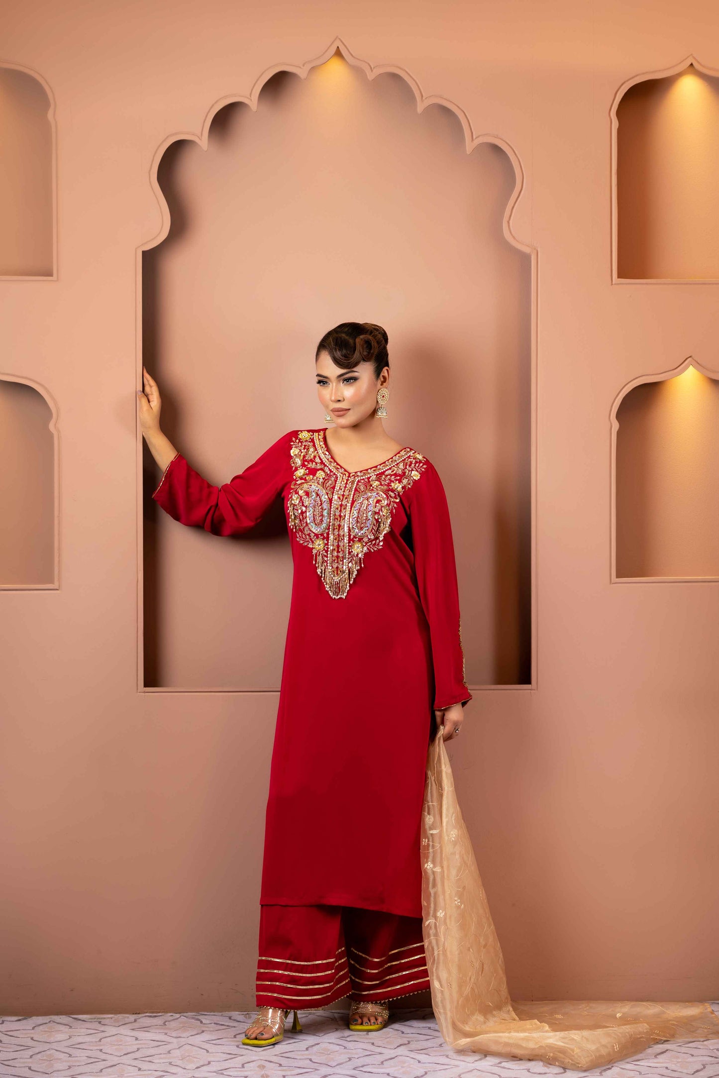 Crimson Grace Shalwar Kameez Set