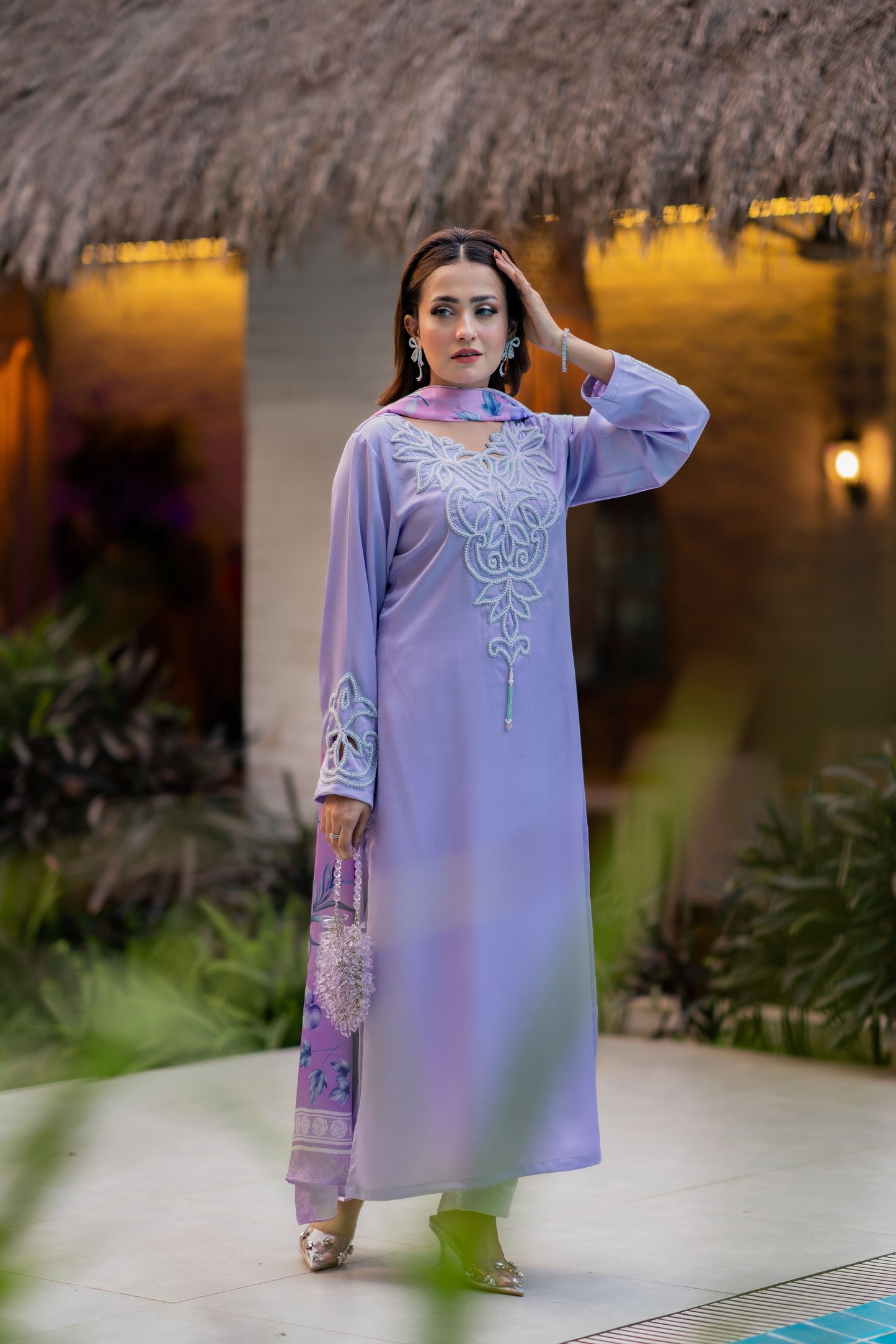 Lavender Dream with Pastel Bloom Three Piece set