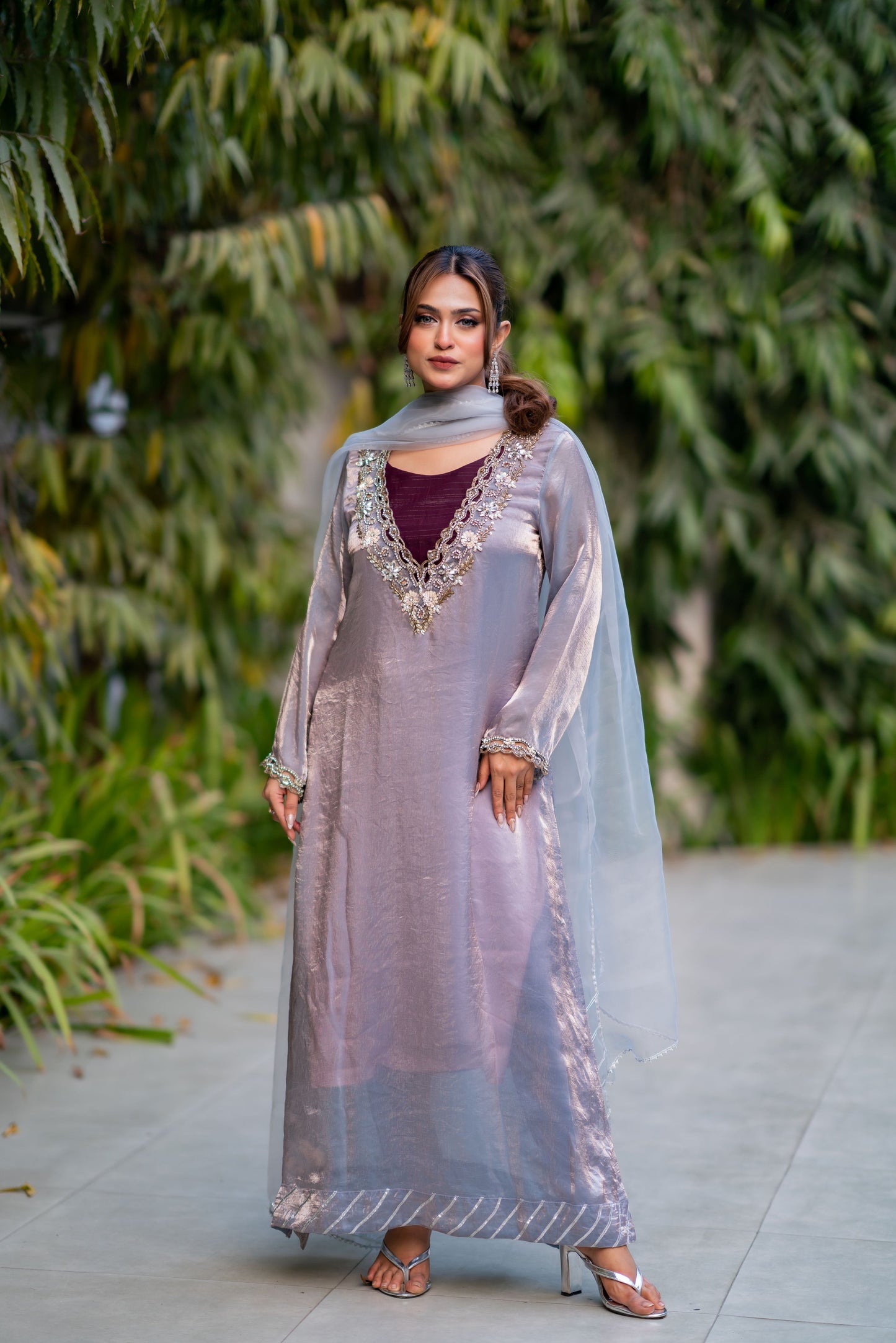 Moonlit Silver Grace Three Piece Set