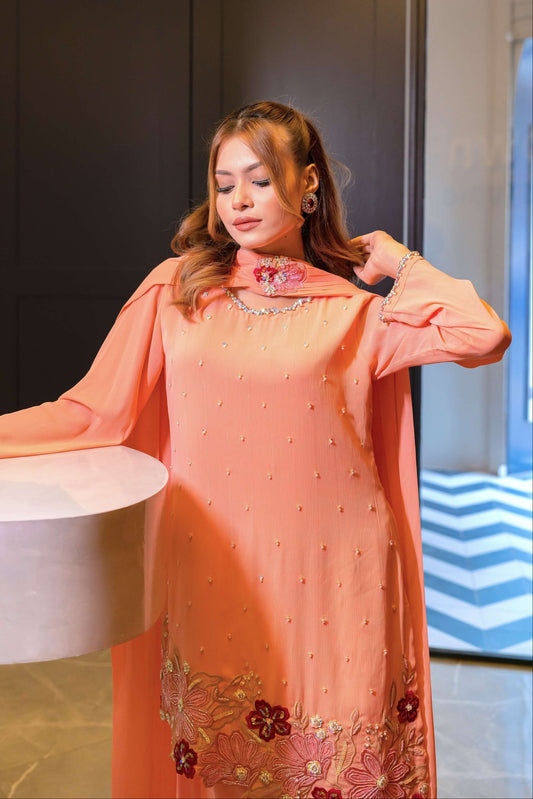 Blush Petal Luxe Ensemble Three-Piece Set