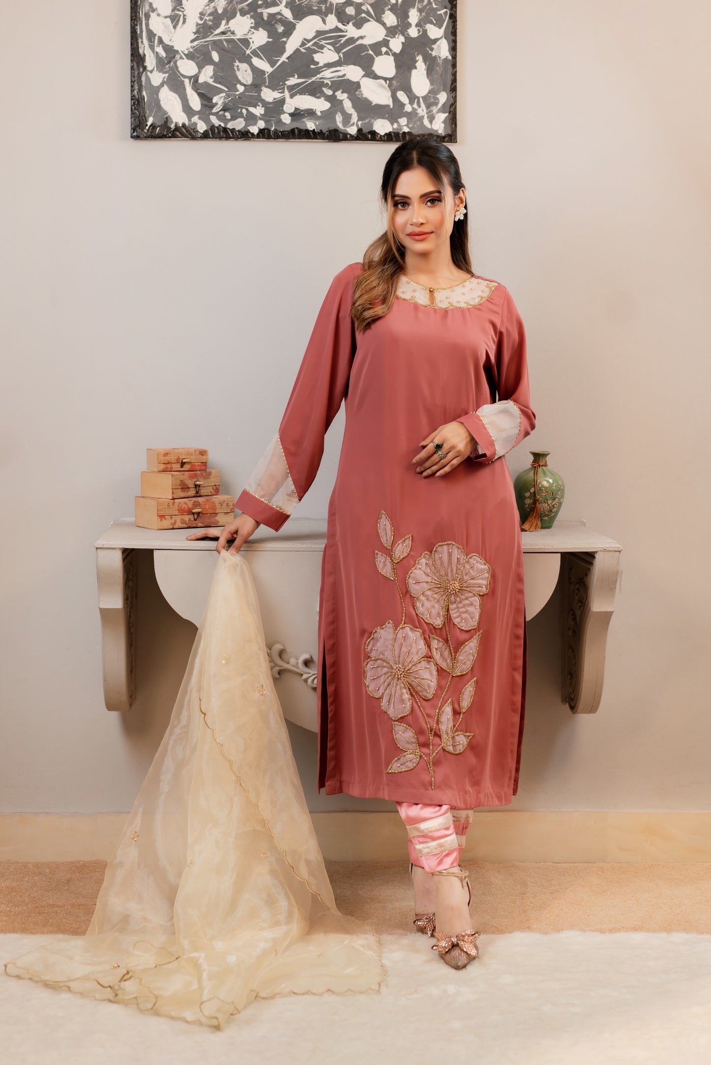 Chic Dusty Rose Formal Wear