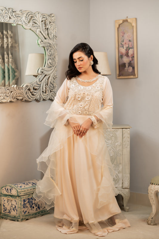 Ivory Serenity Layered Gown