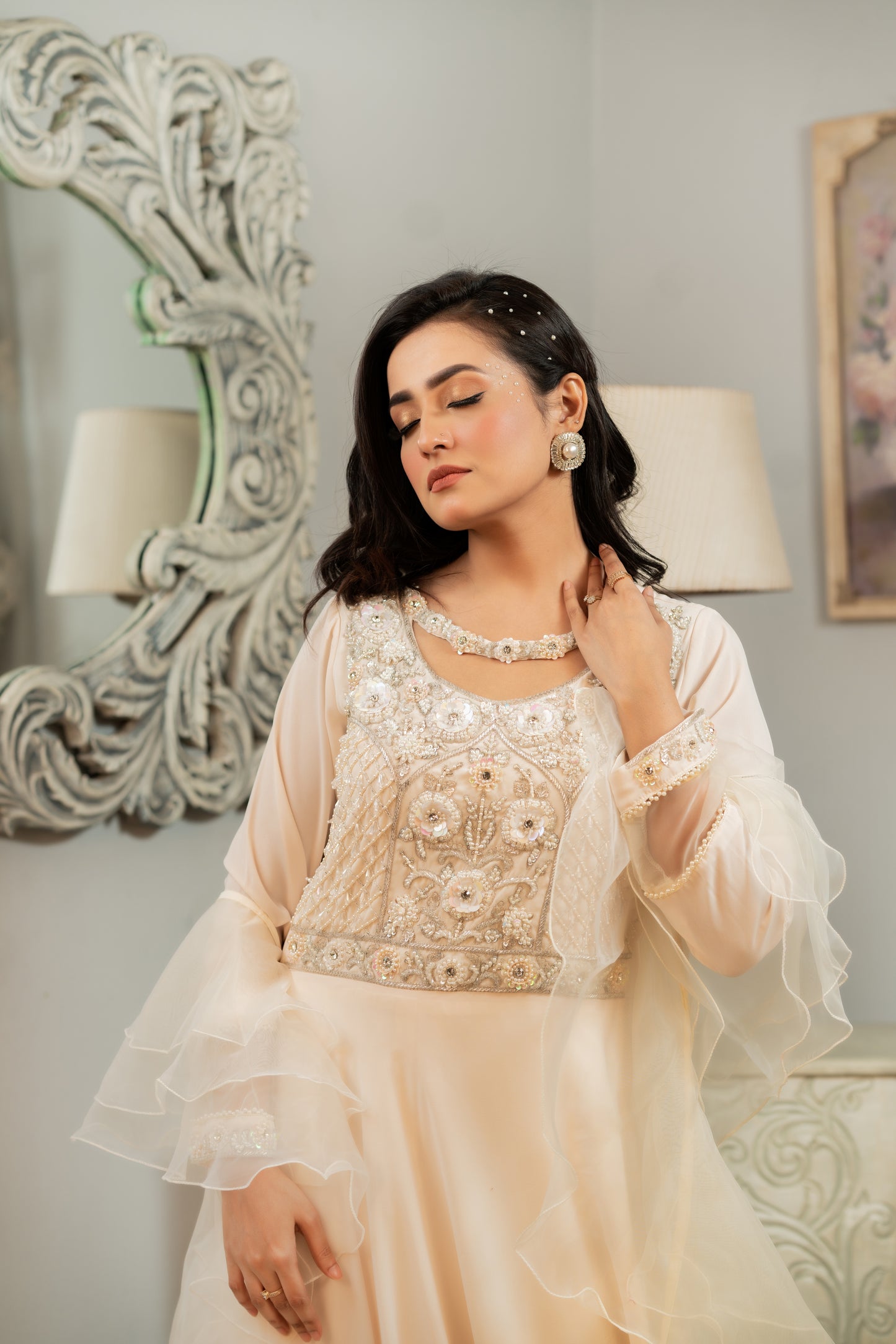 Ivory Serenity Layered Gown
