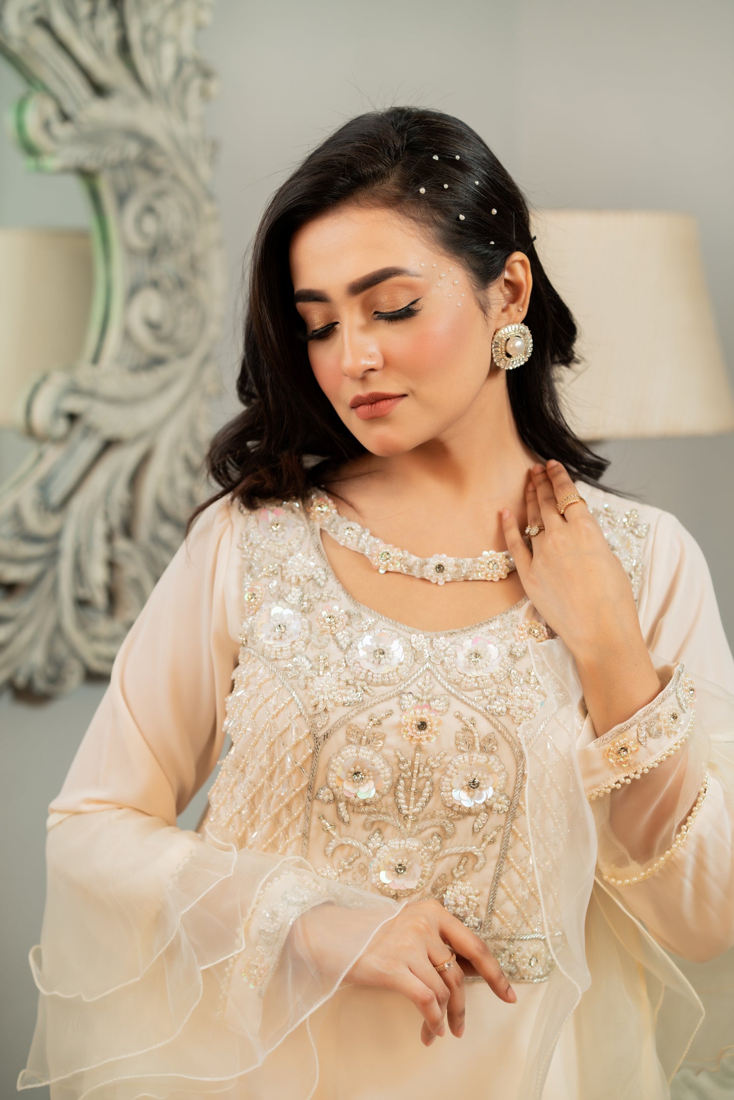 Ivory Serenity Layered Gown