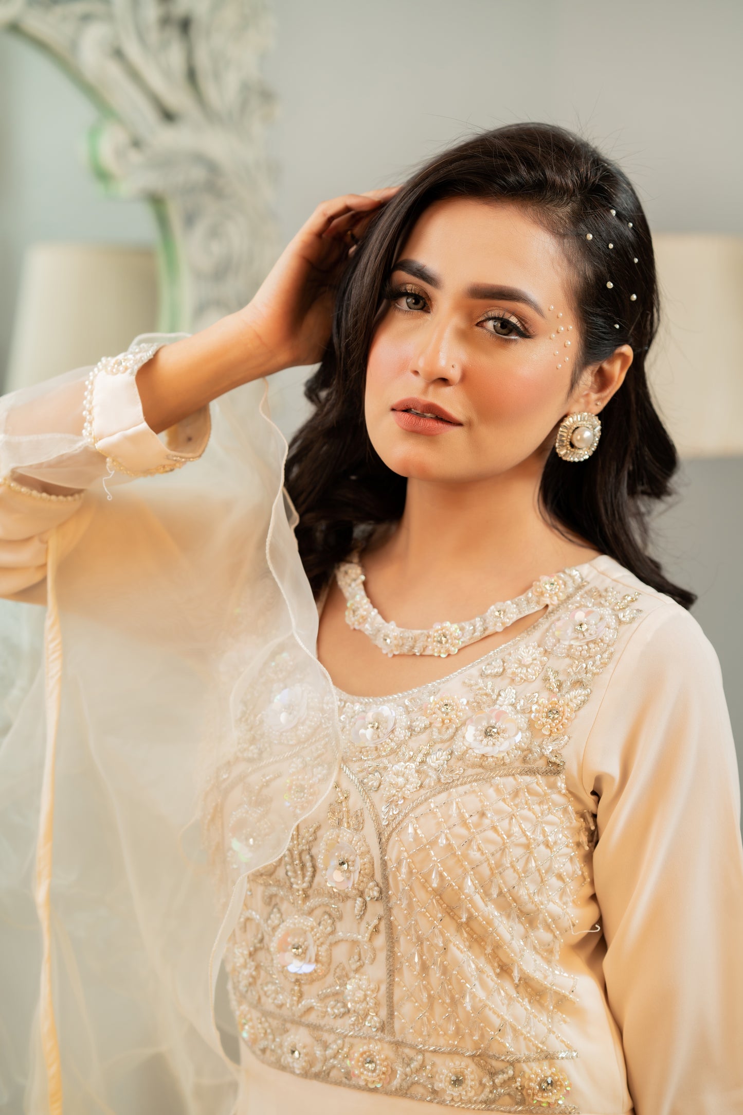 Ivory Serenity Layered Gown