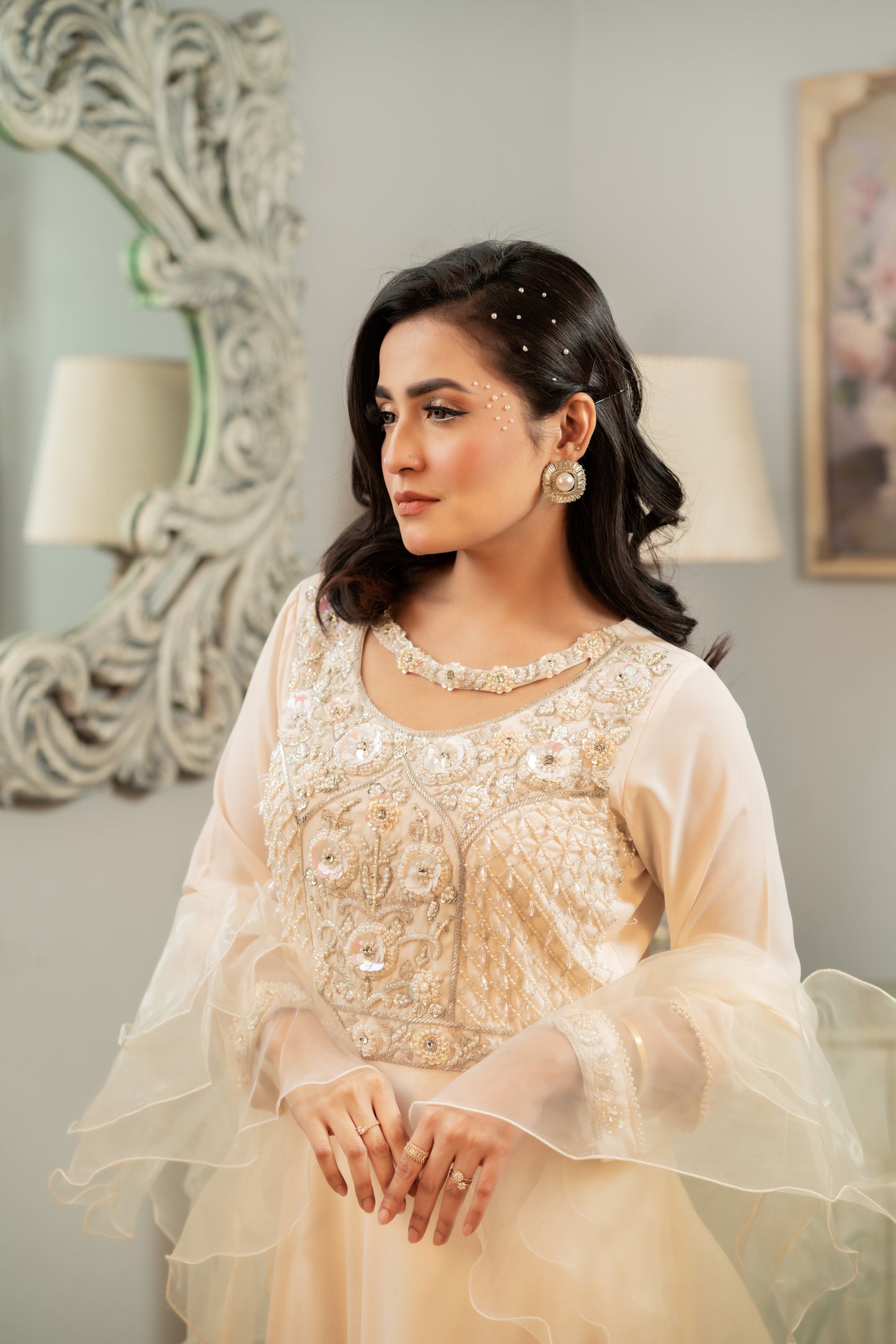 Ivory Serenity Layered Gown