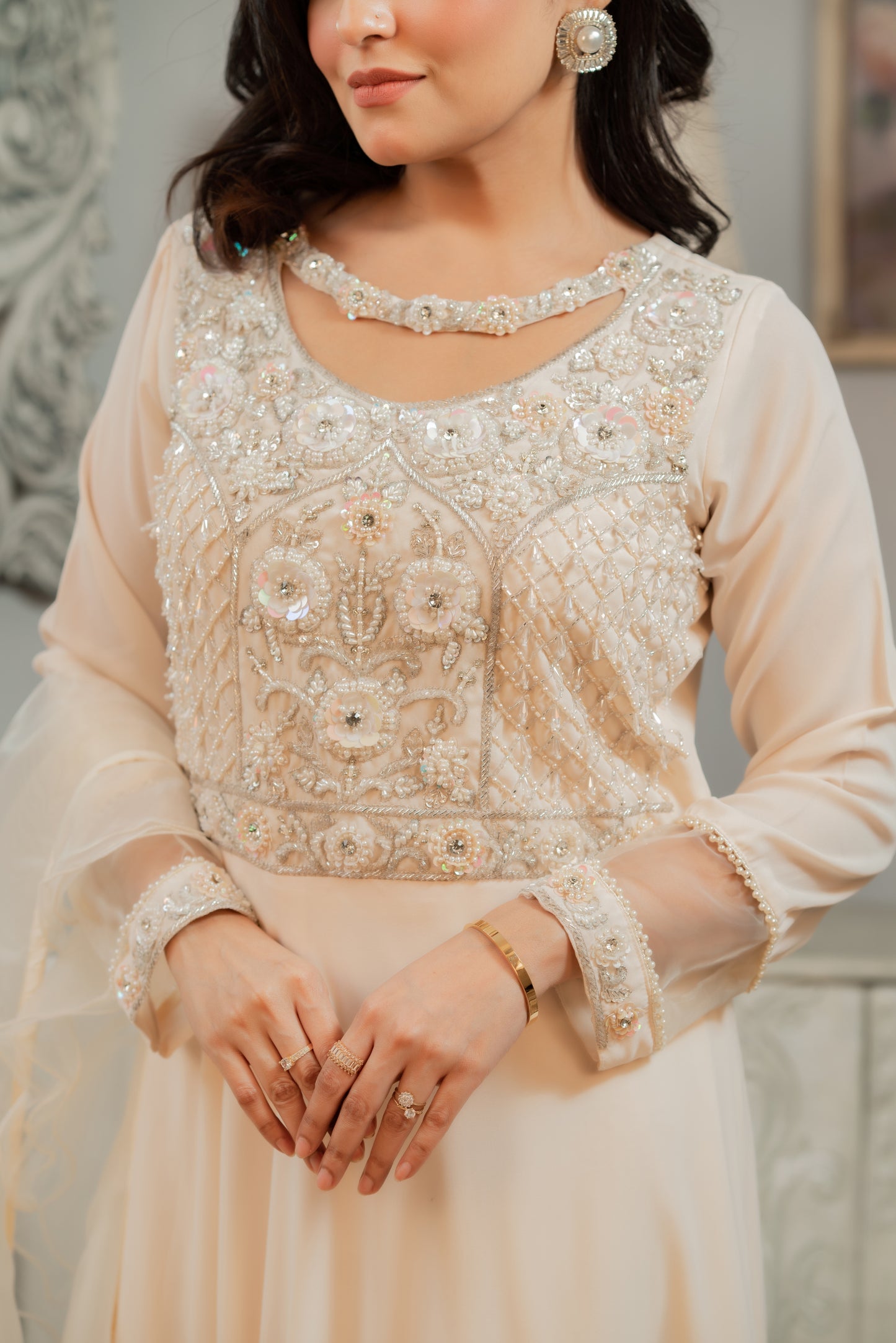Ivory Serenity Layered Gown