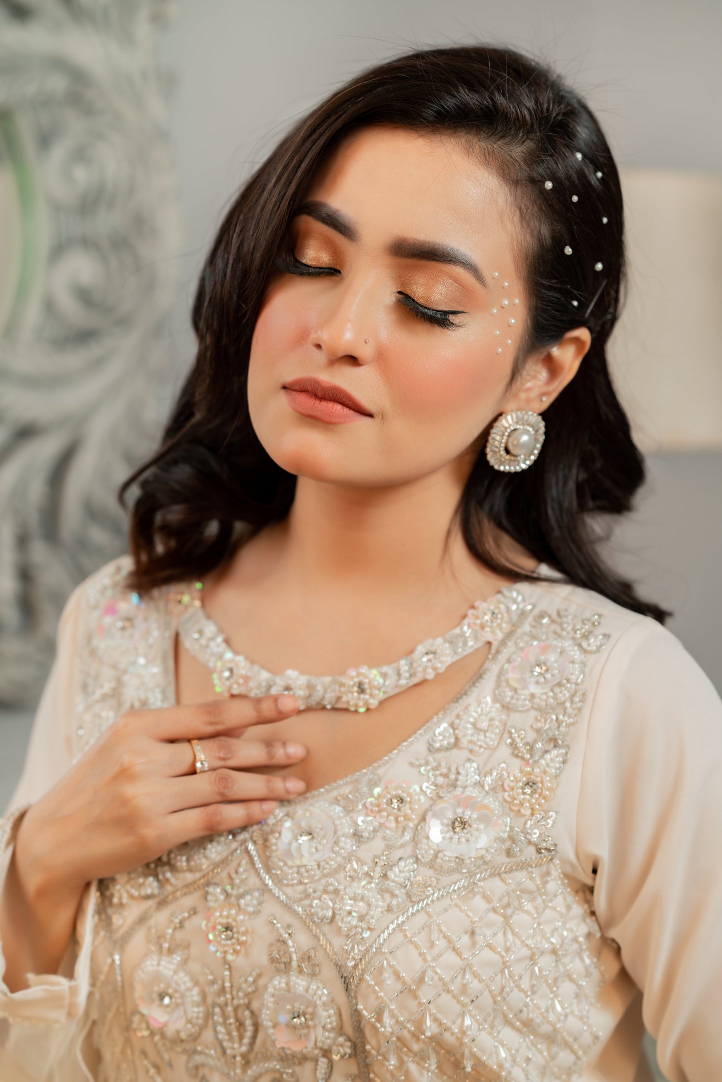 Ivory Serenity Layered Gown