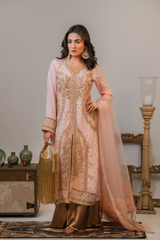 Blush Pink Gorgeous Shalwar Kameez Set