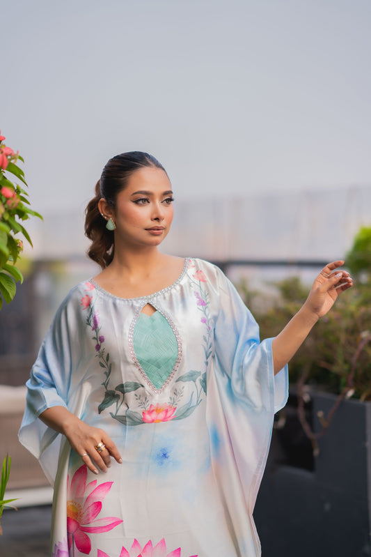 Lotus Serenity Flow Kaftan And Pant Set