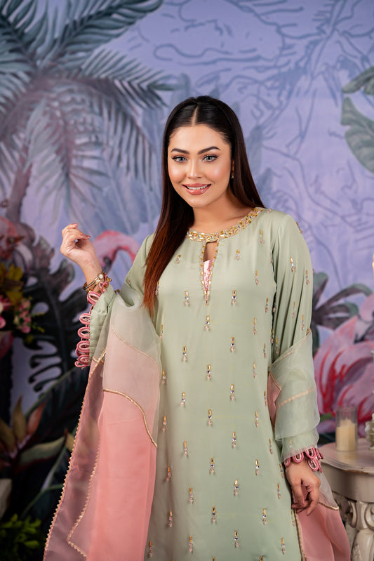 Mint Blush Shalwar Kameez