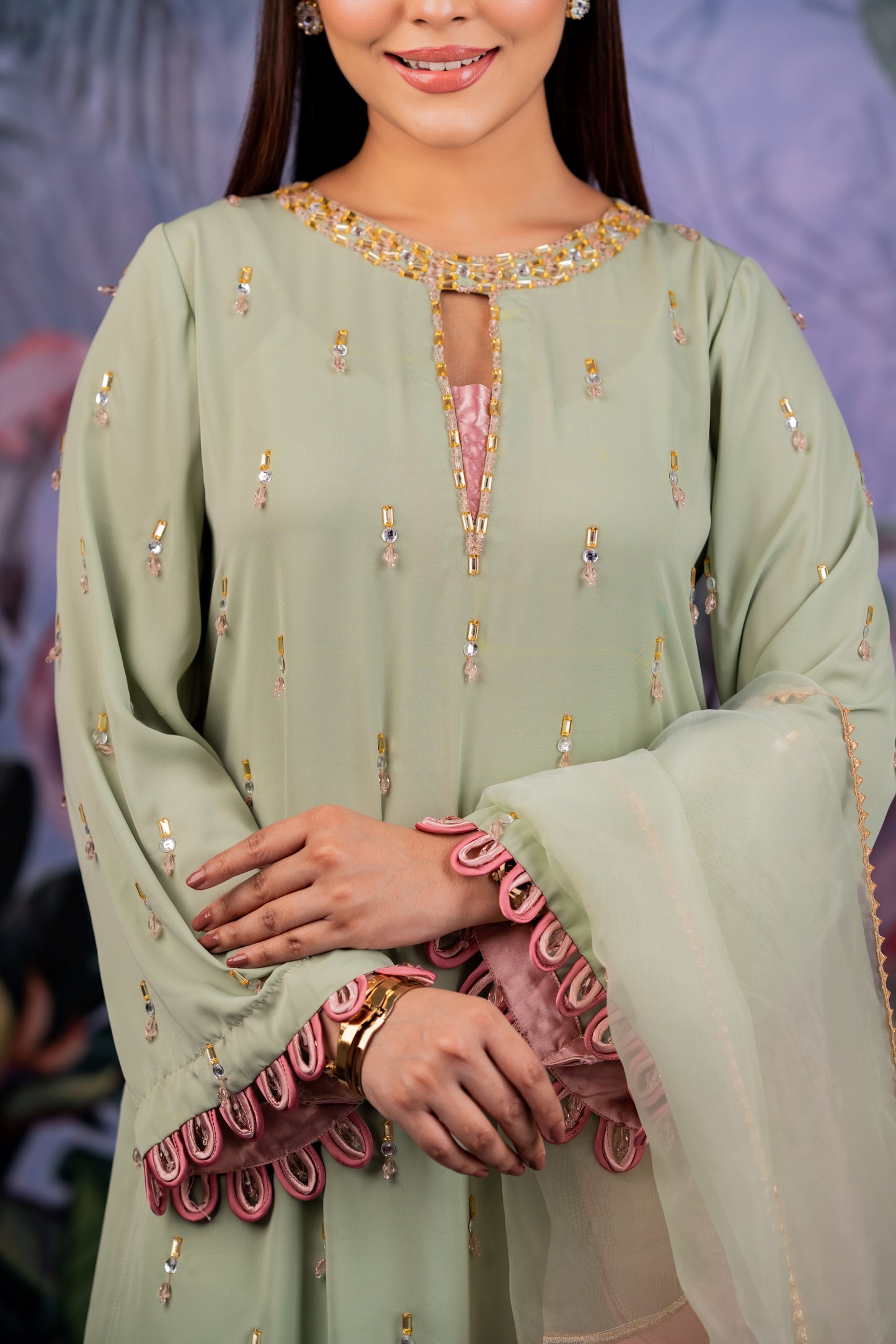 Mint Blush Shalwar Kameez