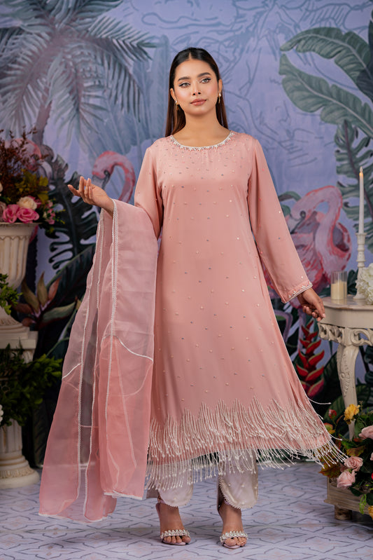 Blush Pink Pearl Kameez