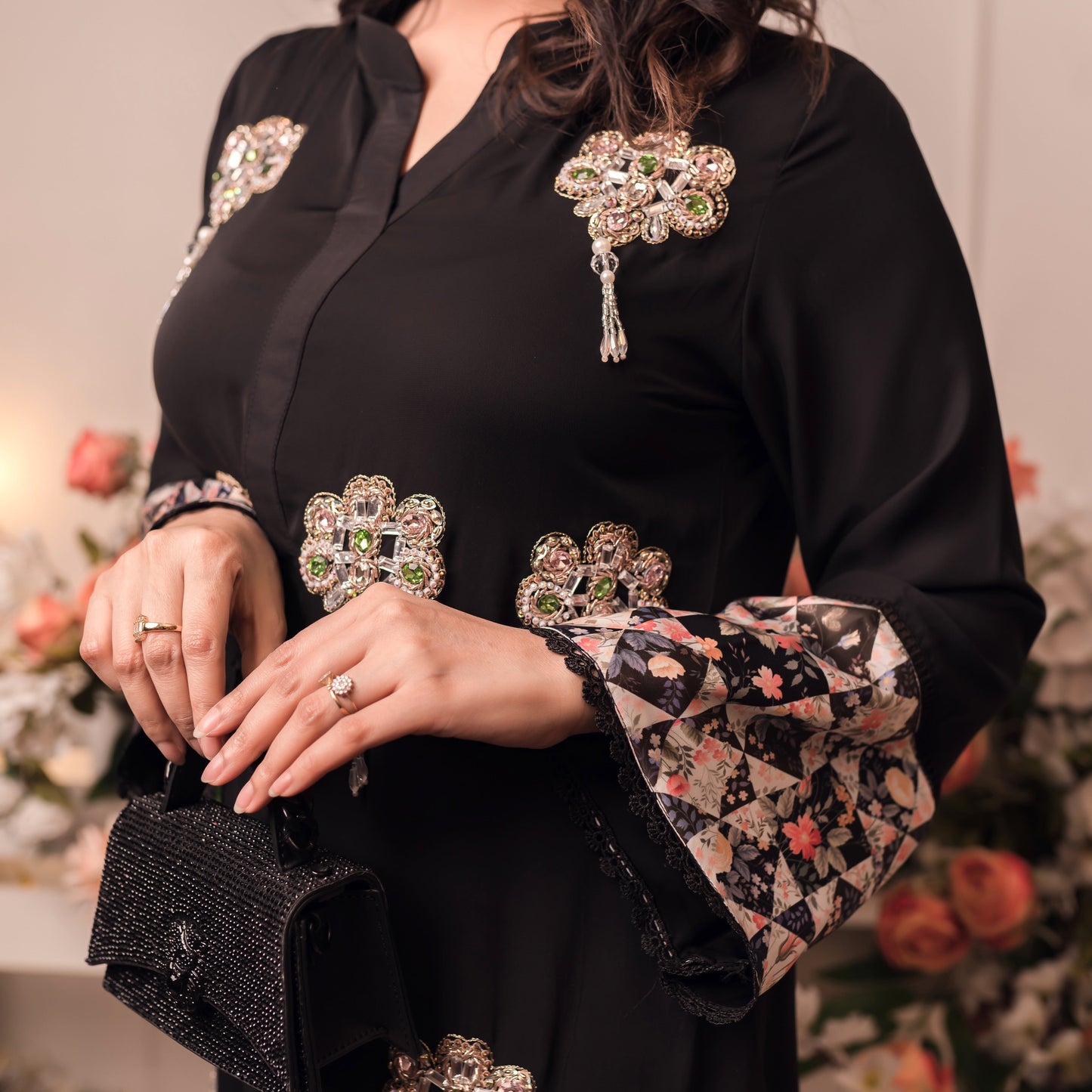 Black Elegance Embroidered Co-Ord
