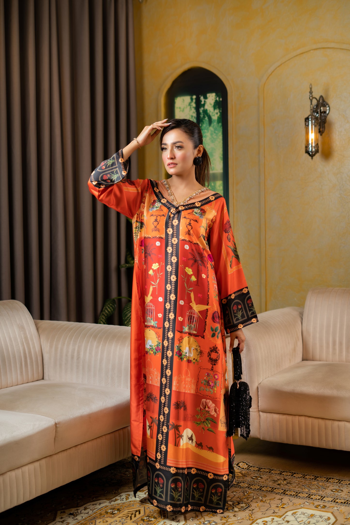 Sunset Muse Long Kameez And Pant