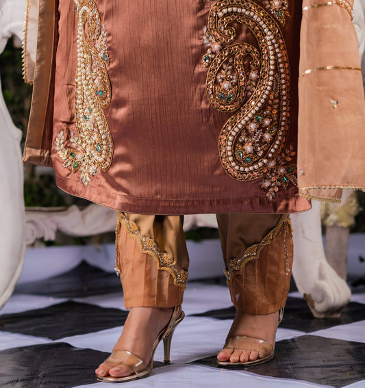 Golden Caramel Straight Pant