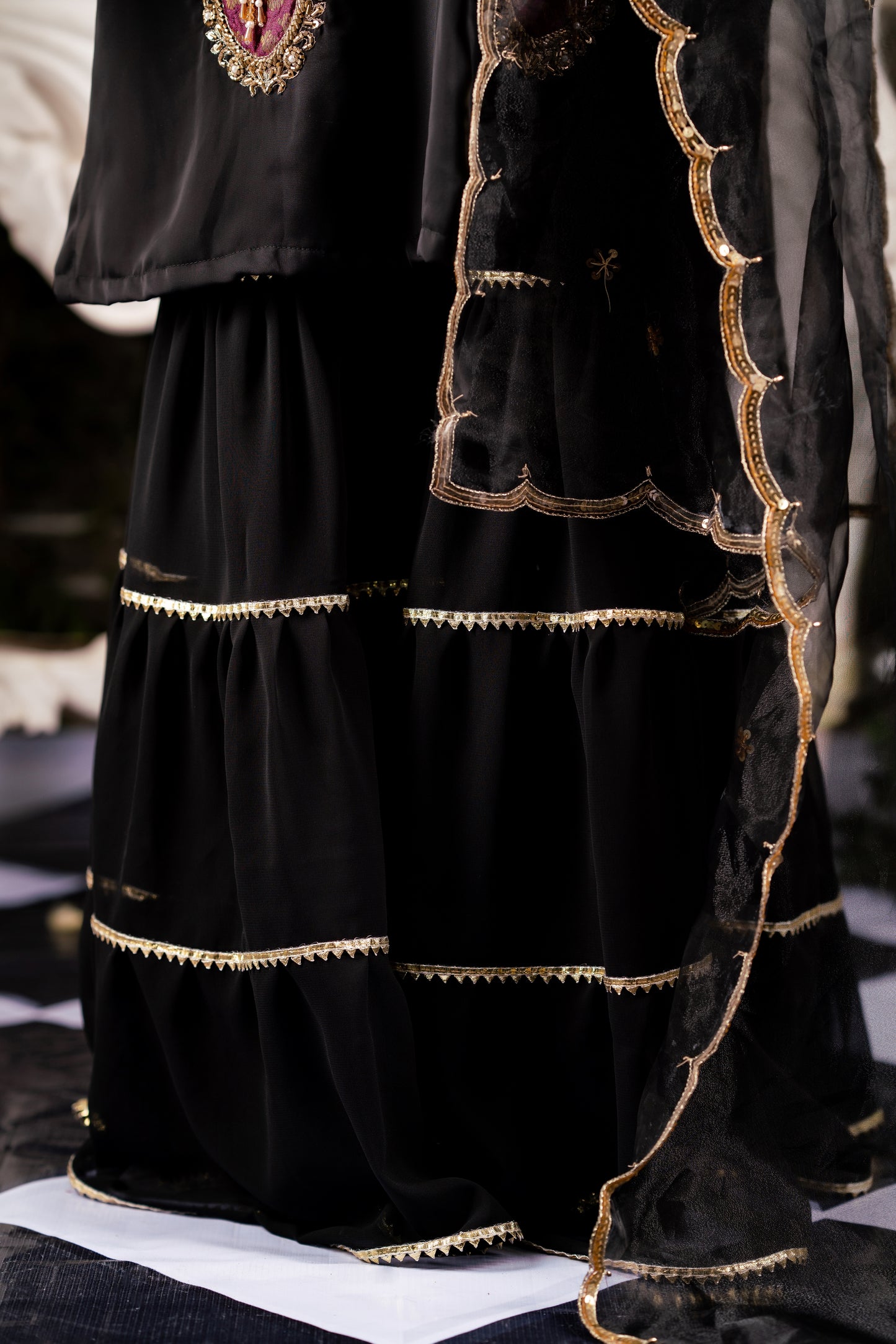 Midnight Luxe Regal Kameez & Pant Set
