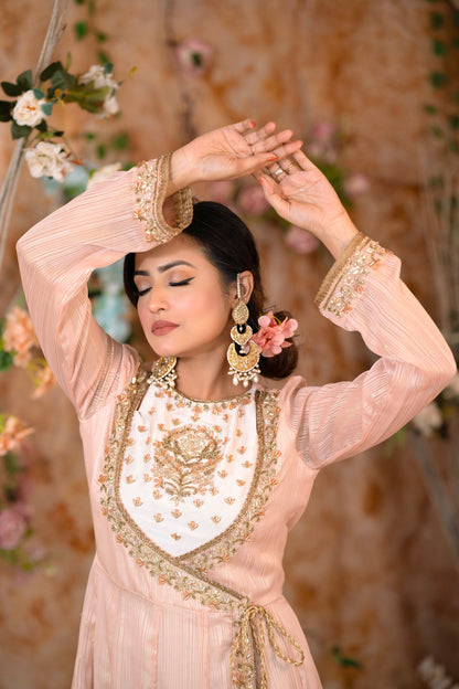 Blush Pink Anarkali Gown