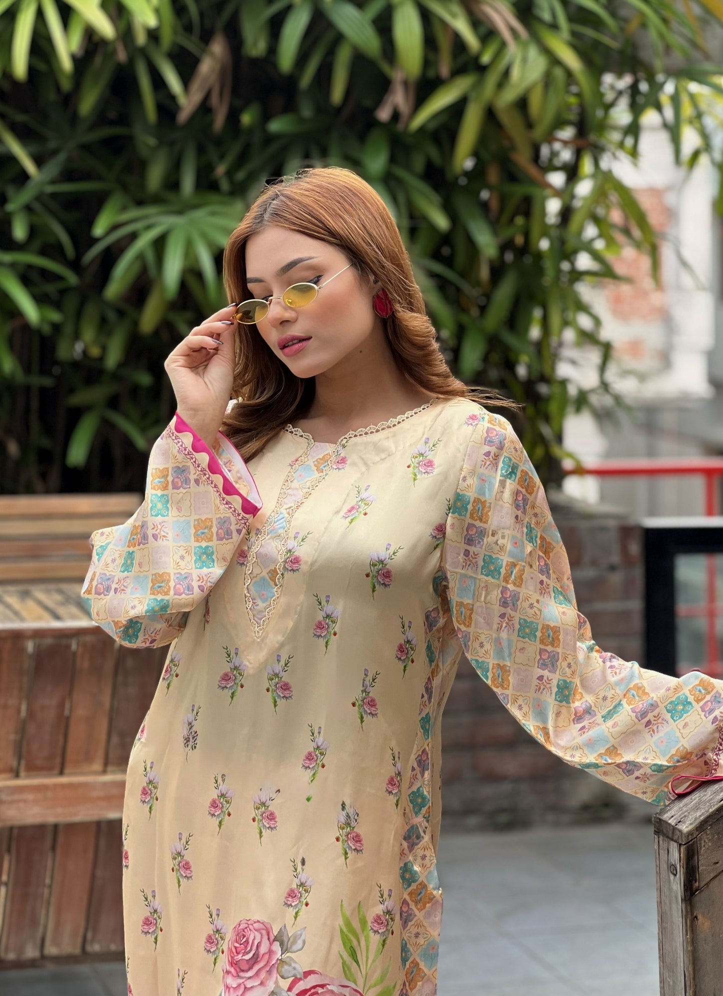 Rosé Bloom Printed Co-ord Set