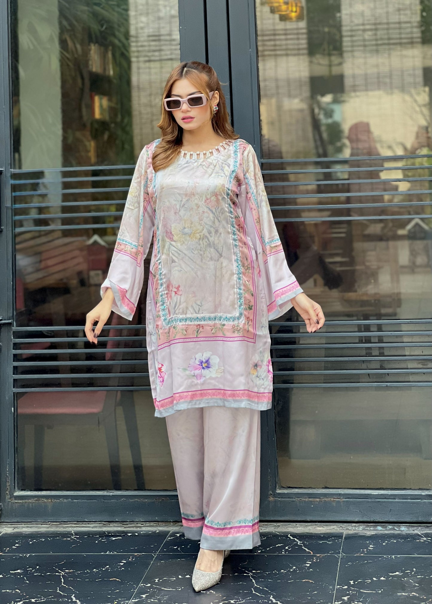 Blush Serenity Printed Co-ord Set