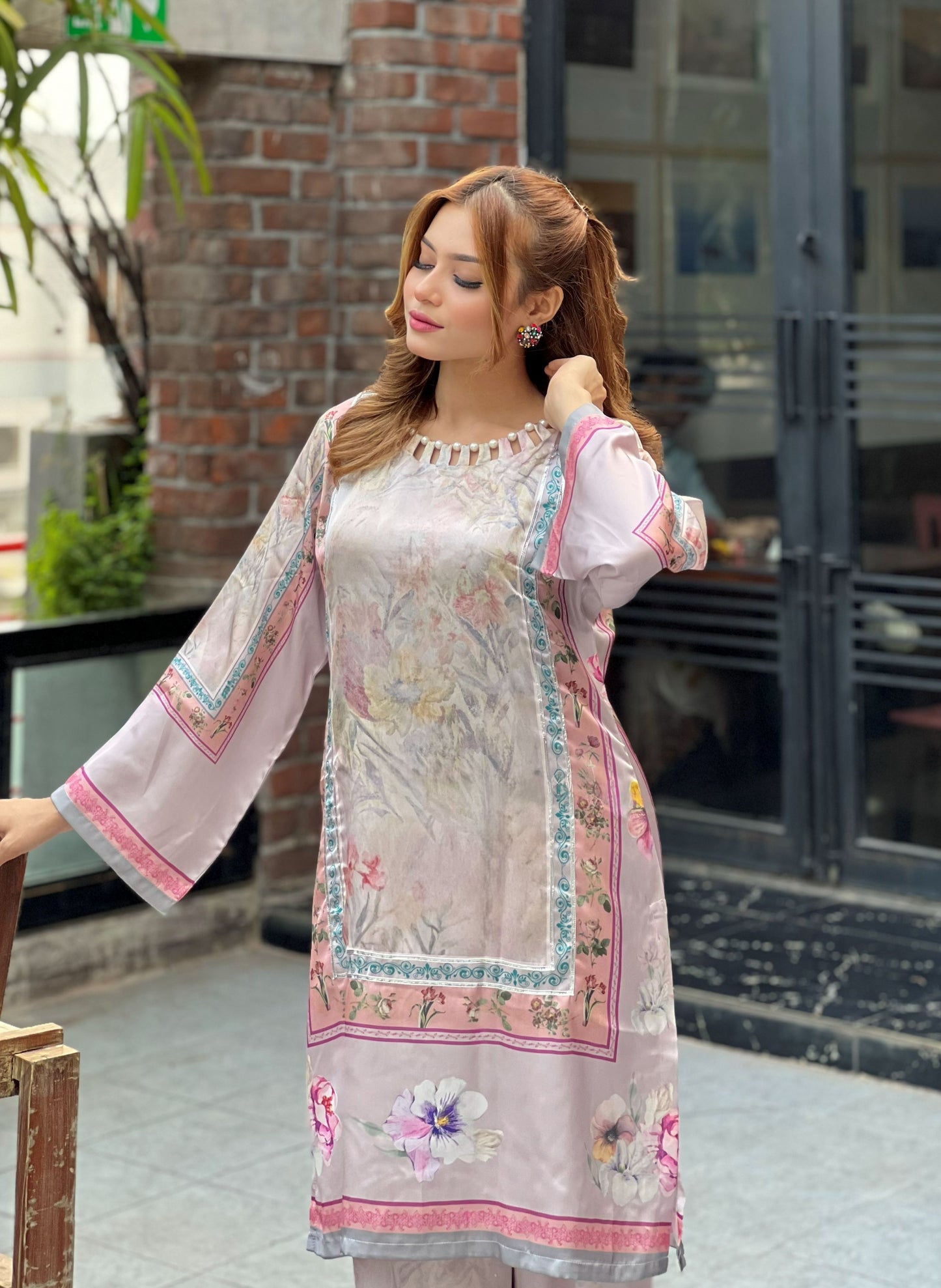 Blush Serenity Printed Co-ord Set