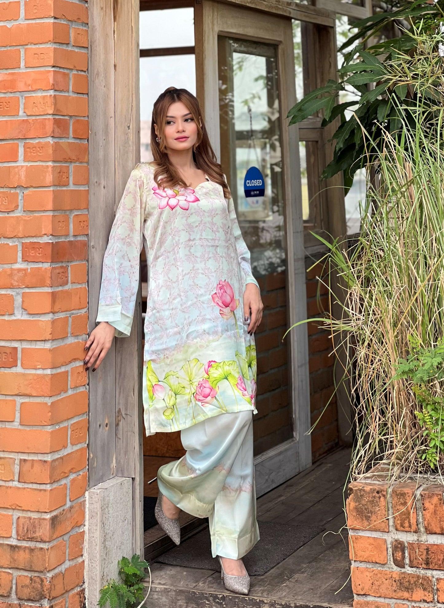 Pastel Lotus Bloom Co-ord Set