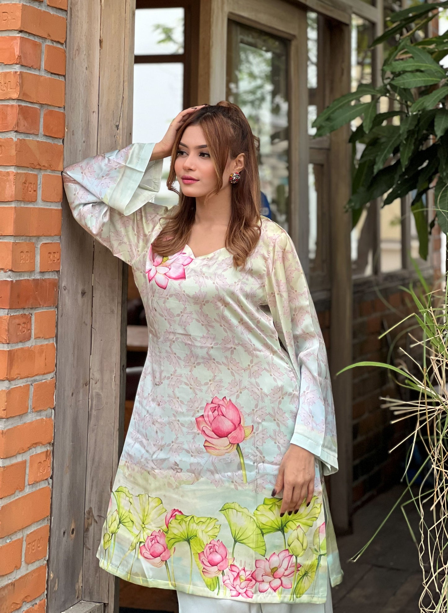 Pastel Lotus Bloom Co-ord Set
