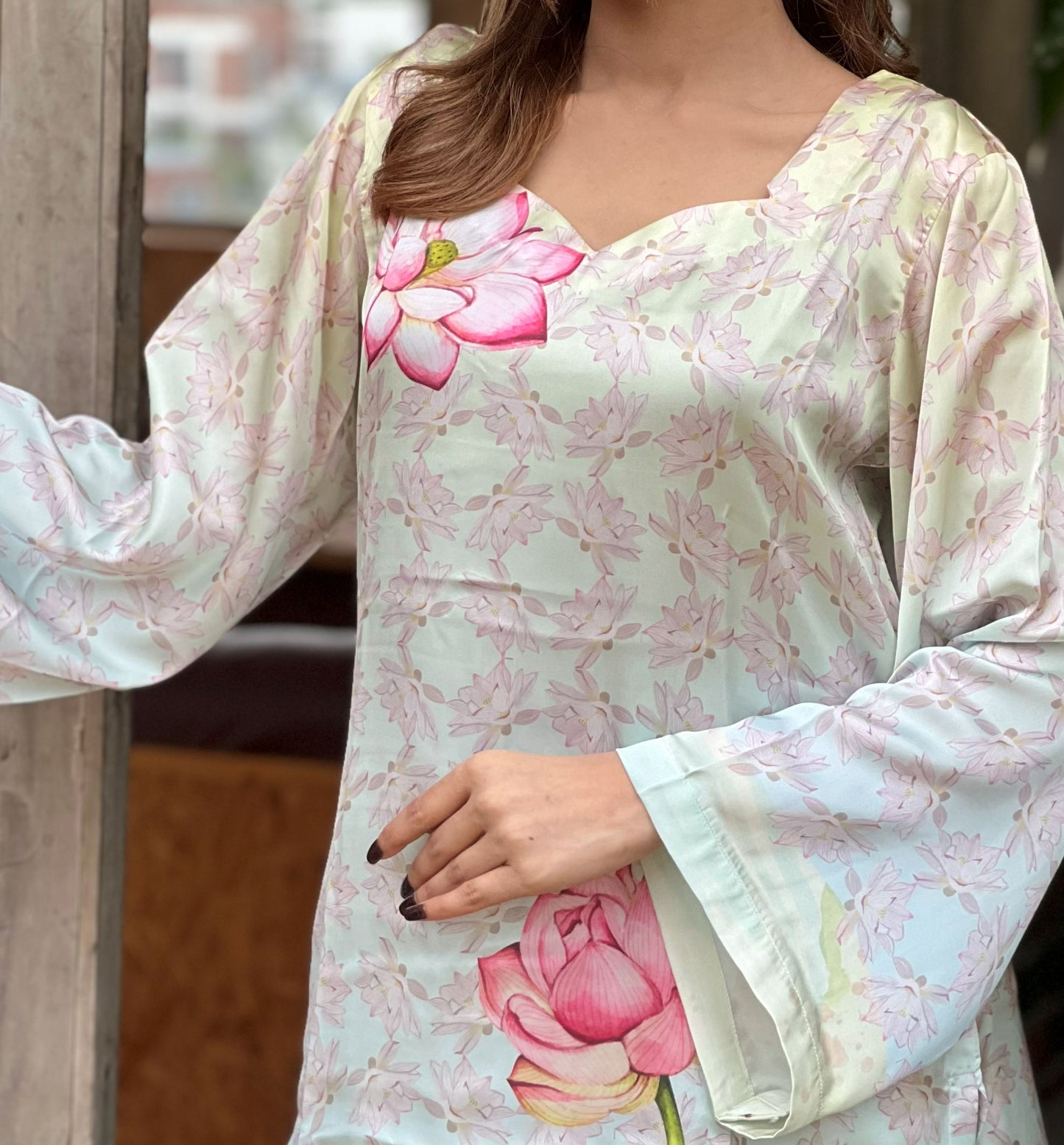 Pastel Lotus Bloom Co-ord Set