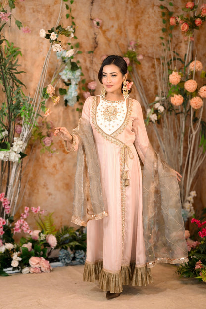 Blush Pink Anarkali Gown