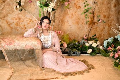 Blush Pink Anarkali Gown