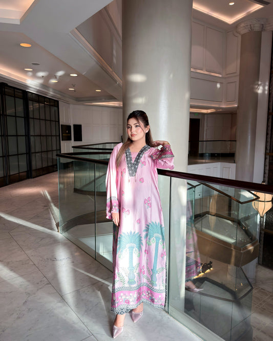 Pink Garden Grace Long Kameez