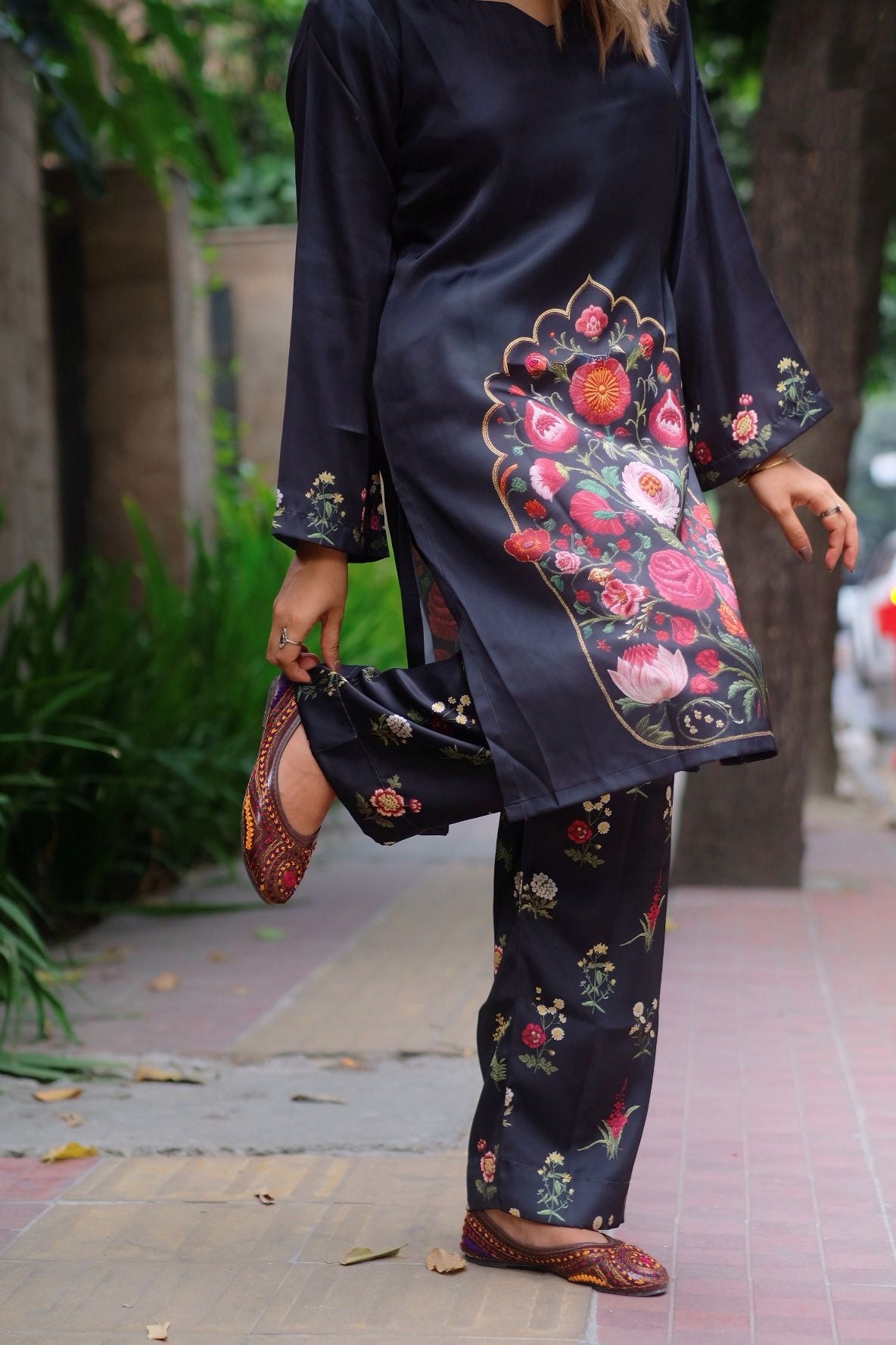 Midnight Black Floral Co-ord Set
